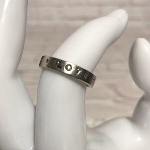 Estate Sterling Silver 925 True Love Waits Engraved Stamped Ring s 7 weight 3.33